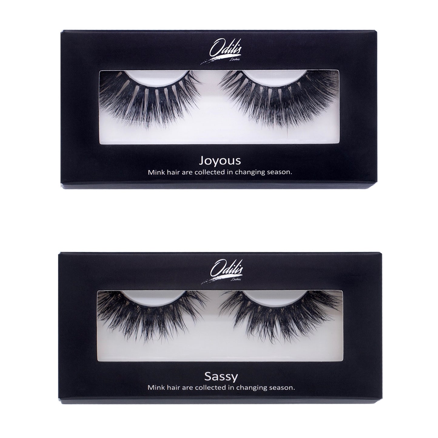 Joyous & Sassy. 3D Natural Lashes. Bold & Dramatic Lashes Bundle.