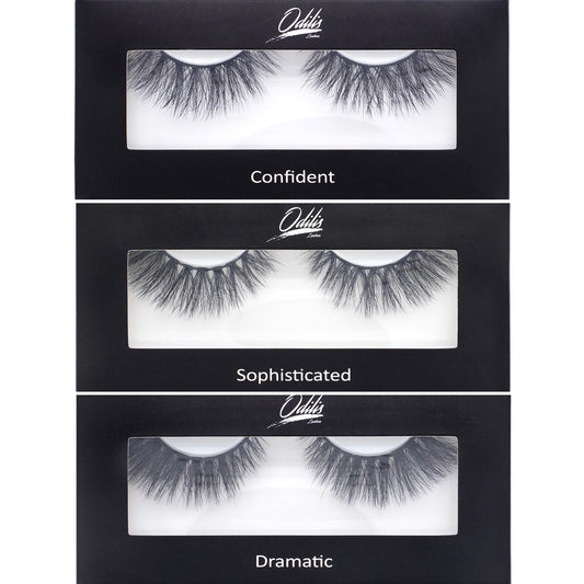 Confident, Sophisticated & Dramatic. 3D Faux Mink Lashes. Bold & Dramatic Lashes Bundle.