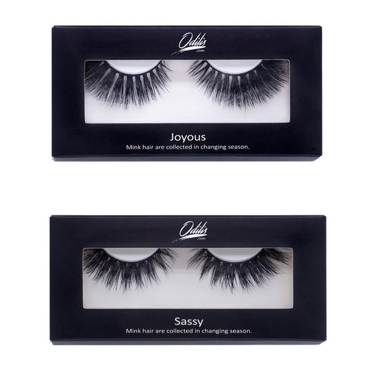 Joyous & Sassy. 3D Natural Lashes. Bold & Dramatic Lashes Bundle.